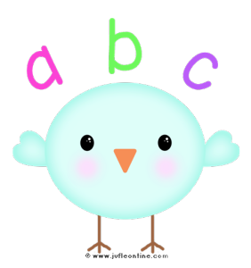 Bird glow colour flapping letters