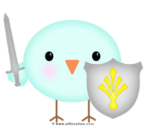 Bird glow colour holding shield