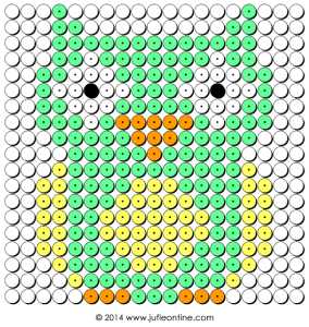 Kralenplank uil groot