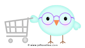 Bird glow colour glasses shopping cart