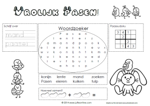 Paasplacemat middenbouw