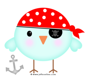 Bird glow colour pirate